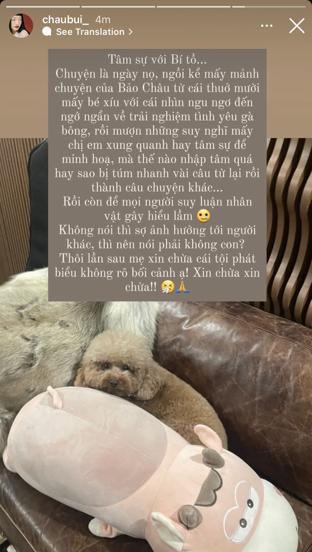 Châu Bùi đính chính về vụ việc tố bạn trai cũ bạo hành.