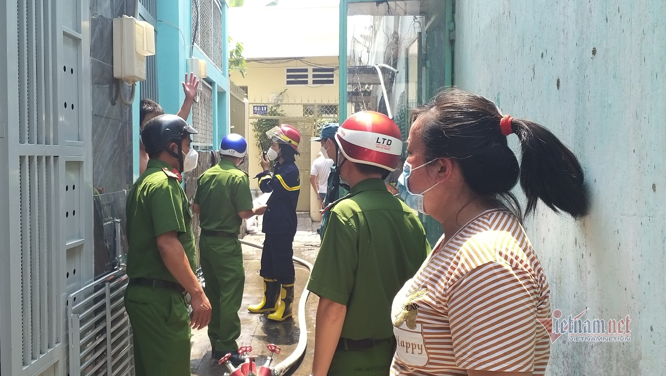 Căn nhà xảy ra hỏa hoạn nằm trong hẻm 