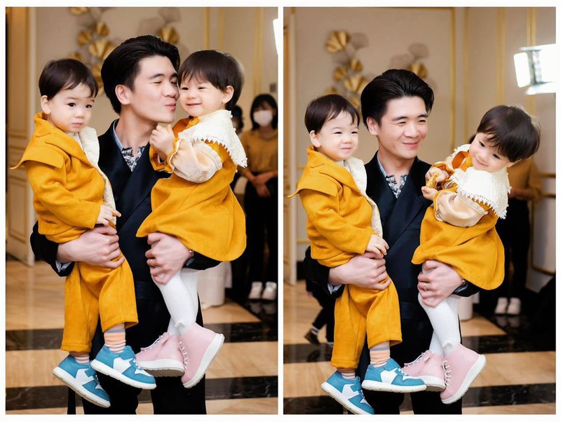 2 nhóc tỳ đáng yêu nhà Quang Vinh.