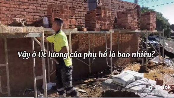 Công việc phụ hồ ở Úc