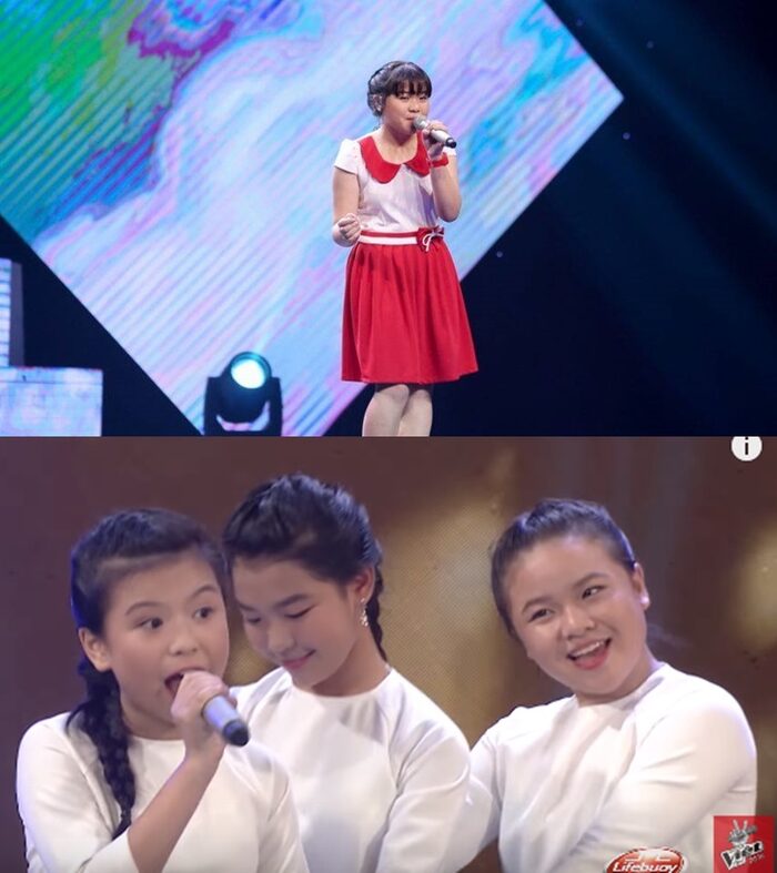 Hình ảnh Bùi Vũ Tường Vy trong The Voice Kid 2016. Ảnh: Fb 