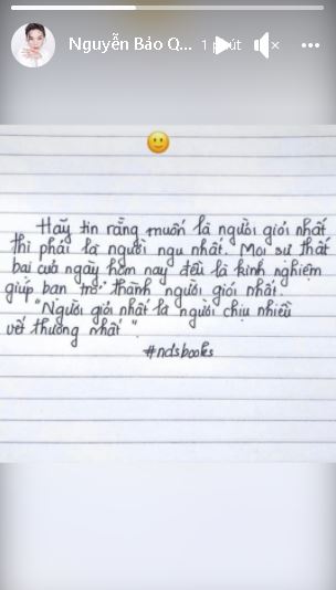Story mới nhất của Quỳnh Thư trên trang cá nhân