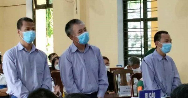 3 bị cáo tại phiên xử sơ thẩm