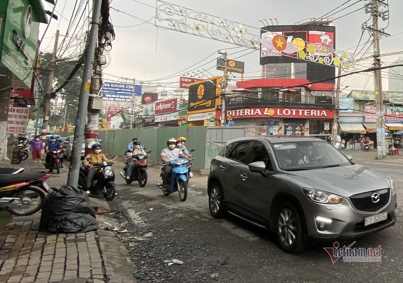 Công trình thi công dự án chống ngập ở TP Thủ Đức thi công ì ạch