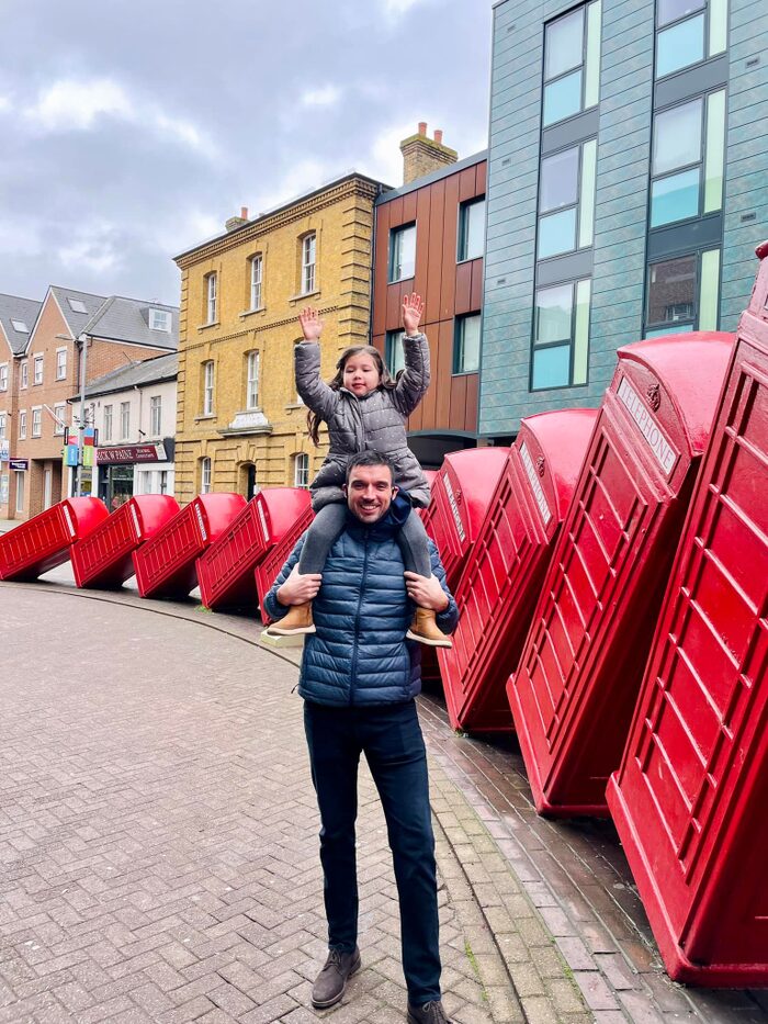 Gia đình nhỏ của người đẹp đã có quãng thời gian đáng nhớ tại London