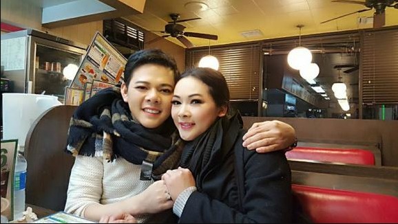 Như Quỳnh và em trai Tương Khuê.