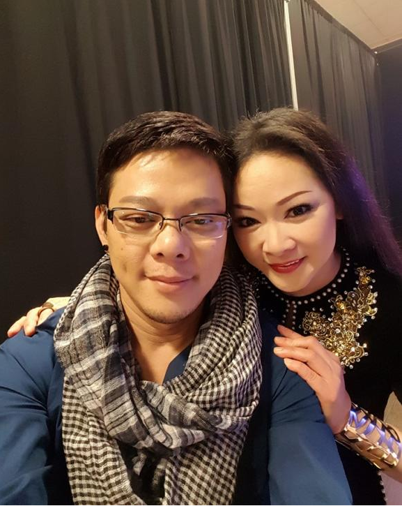 Như Quỳnh và em trai Tương Khuê.