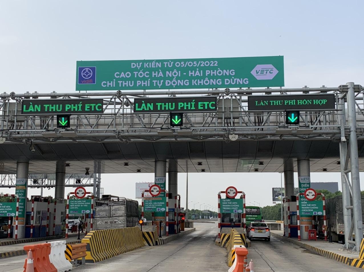 Thời gian thí điểm thu phí tự động dự kiến từ ngày 5/5, nhưng Tổng cục Đường bộ đã lụi thời hạn sang ngày 1/6 tới