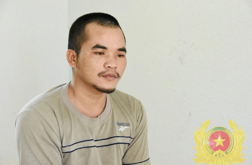 Bị can Dũng tại cơ quan Công an. Ảnh: Công an Tiền Giang 