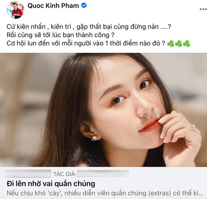 Bài đăng của Kinh Quốc hồi cuối năm 2021 sau nhiều tháng ở ẩn.