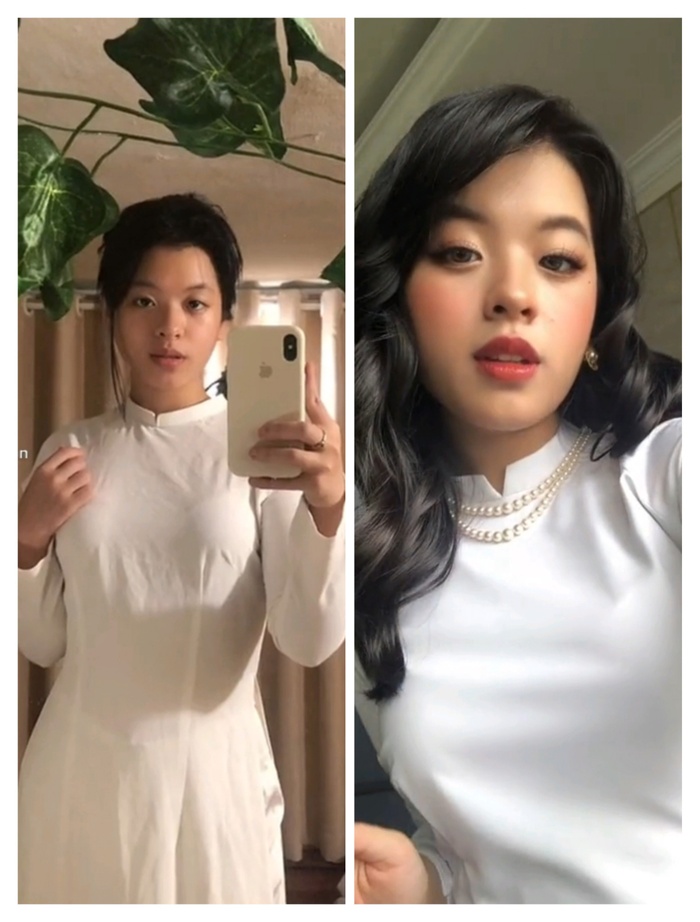 Hồng Khanh có sự thay đổi khác biệt sau màn make up.