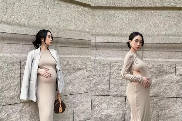 Ái nữ Minh Nhựa vác bụng bầu, thả rông lộ cả chân ngực.