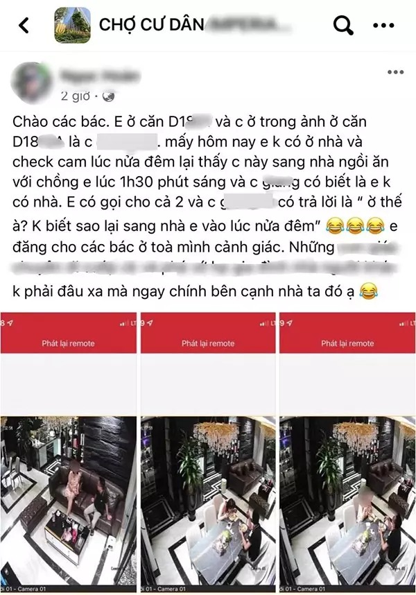 Sự thật bài phốt vợ vắng nhà, cô hàng xóm sang ăn mỳ cùng chồng-1