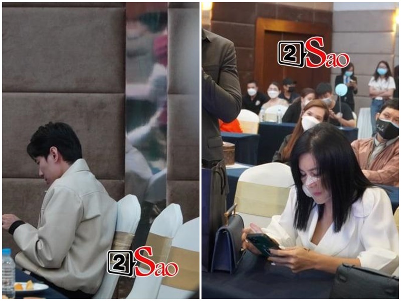 Cuối năm 2021, tại buổi họp báo ra mắt một gameshow, Cát Phượng - Kiều Minh Tuấn đến và đi không cùng thời điểm, thậm chí không có tương tác nào. Việc cặp đôi “chị em” ngó lơ nhau làm dấy nghi vấn tình cảm của hai người này rạn nứt. Ảnh: Vietnamnet