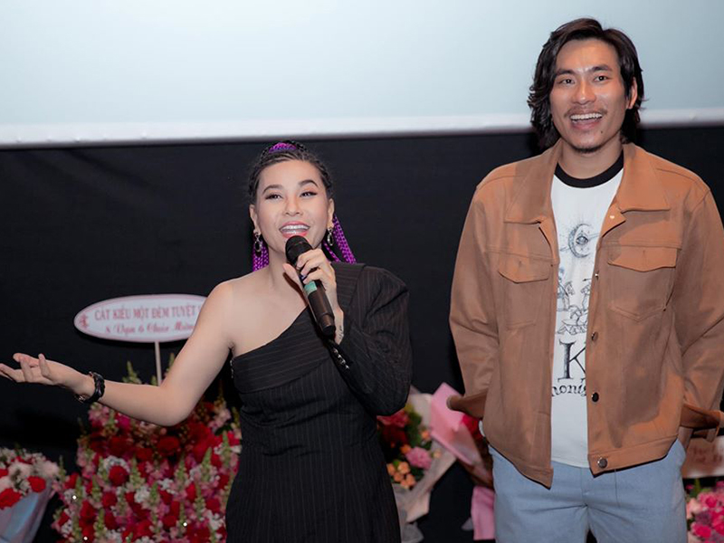 Valentine 14/2/2022, Cát Phượng định công bố chuyện chia tay Kiều Minh Tuấn thì nam diễn viên có phim sắp ra rạp nên giữ kín chuyện tình cảm để không làm ảnh hưởng đến bộ phim. Ảnh: FBNV