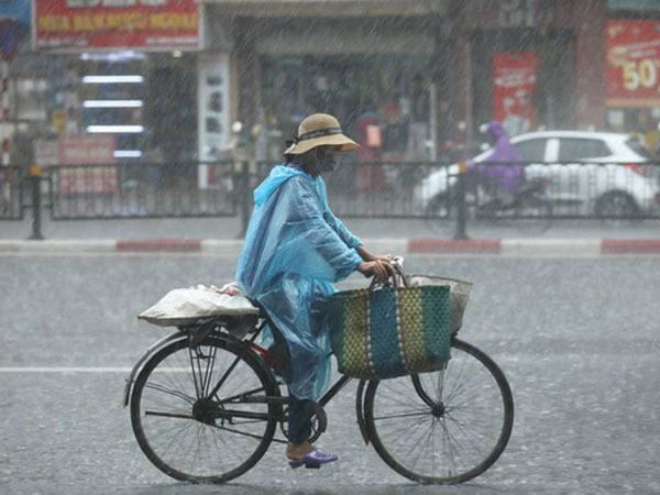 Hà Nội tiếp tục có mưa kéo dài. 