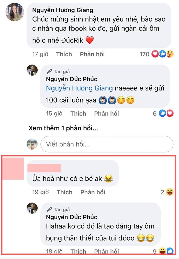 Bình luận của Đức Phúc.