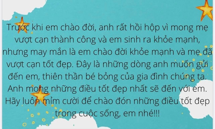 Còn nhỏ tuổi nhưng con trai Vân Hugo là người hiểu chuyện và sống tình cảm.