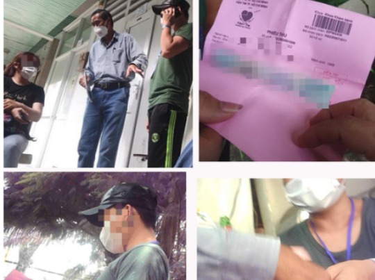 Những hình ảnh PV Báo Tuổi Trẻ thu thập liên quan đến hành vi của ông An. Ảnh chụp màn hình TTO.