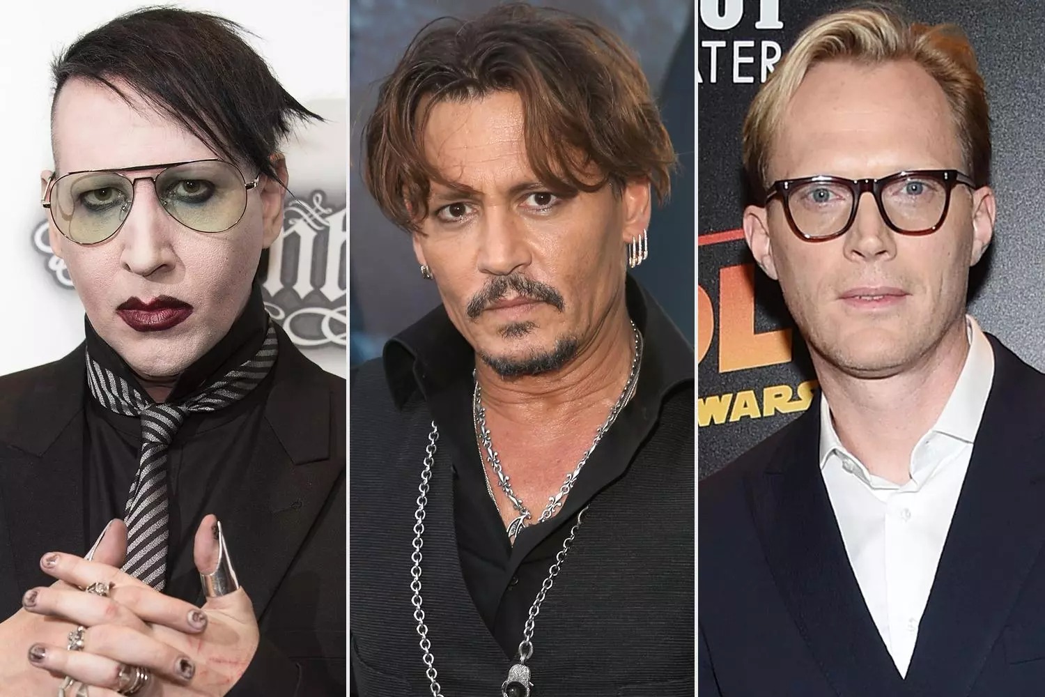 Marilyn Manson, Johnny Depp và Paul Bettany.