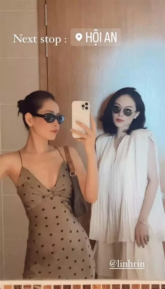 Vốn sở hữu body nuột không kém gì Chi Pu như nhìn vào khoảnh khắc này, trông cơ thể Linh Rin có phần nặng nề, to gấp đôi người bạn thân bên cạnh