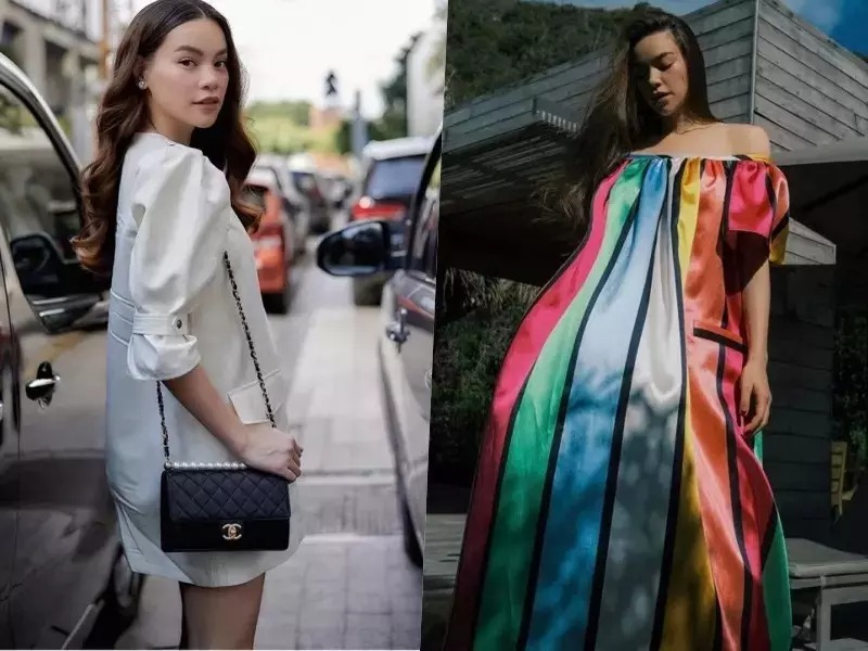 Dù bầu bí hay không, cô vẫn yêu thích các mẫu váy suông rộng.