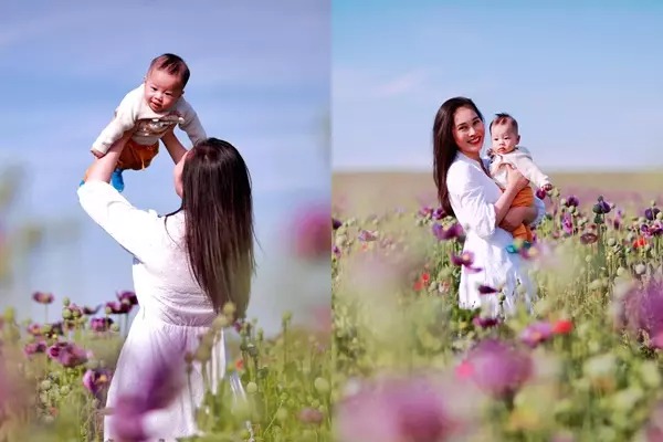 Cận mặt nhóc tỳ sinh đôi của cặp vợ chồng người đẹp - doanh nhân.