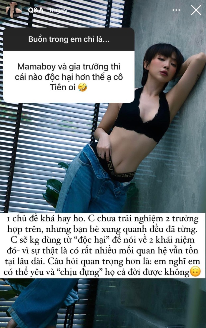 Với những kinh nghiệm của bản thân, bà xã Hoàng Touliver đưa ra những lời khuyên gửi tới khán giả của mình.