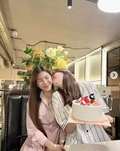 Vừa qua, Thanh Giang còn được chị dâu tương lai tổ chức sinh nhật.