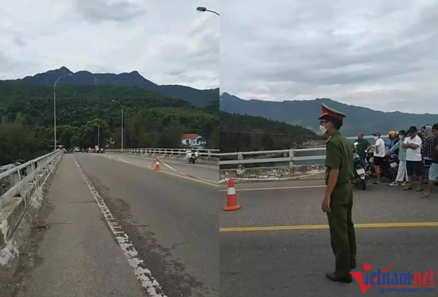 Lực lượng chức năng khám nghiêm hiện trường, điều tra nguyên nhân vụ việc. Ảnh: Người dân cung cấp