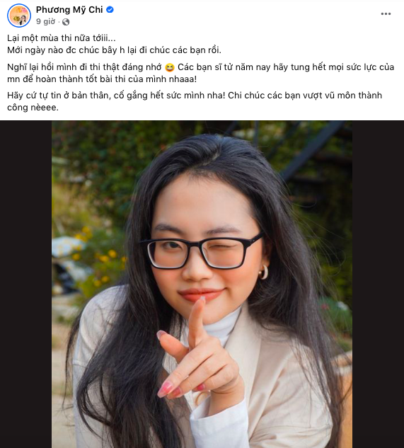 Lời chúc của ca sĩ Phương Mỹ Chi.
