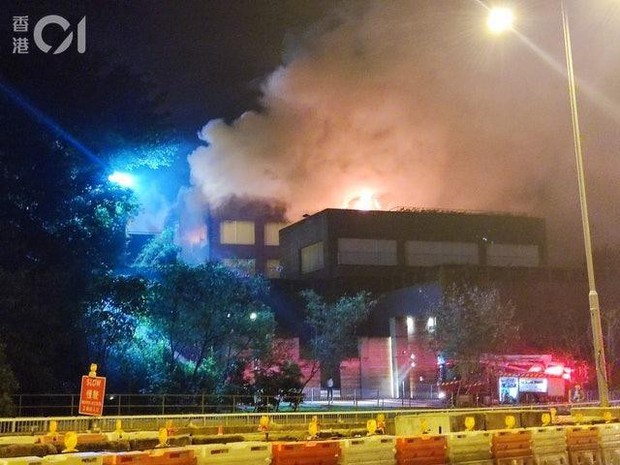 Hiện trường vụ cháy dinh thự của Lâm Thanh Hà.