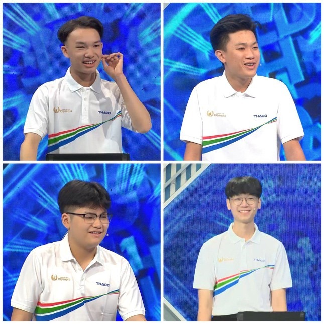Bốn thí sinh tranh tài trận thi tuần 2 tháng 1 quý IV. Ảnh: FBCT