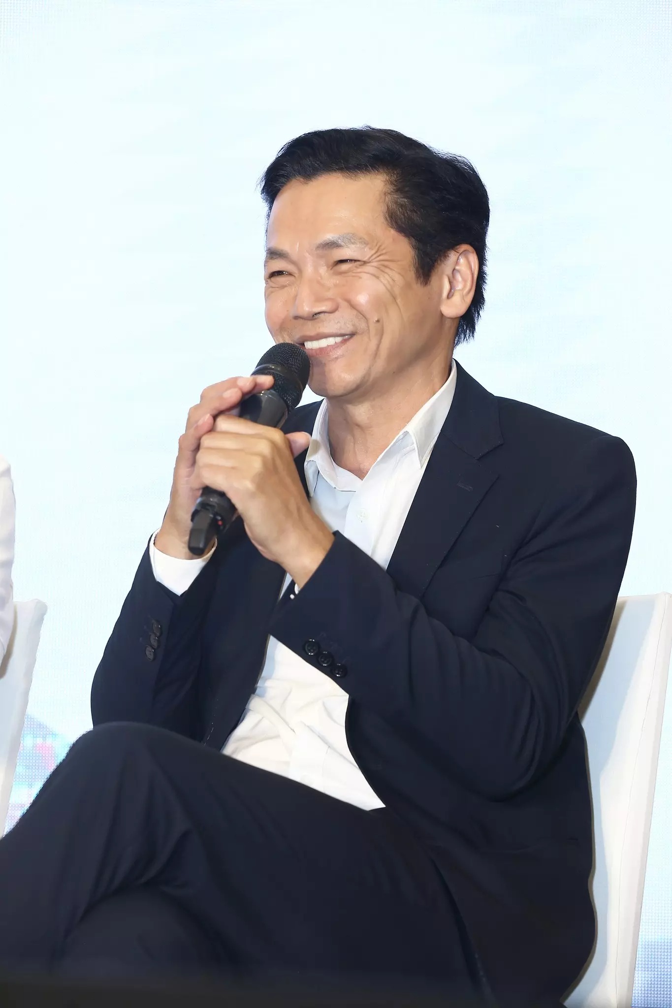 NSND Trung Anh tại buổi ra mắt phim 'Đấu trí'. 