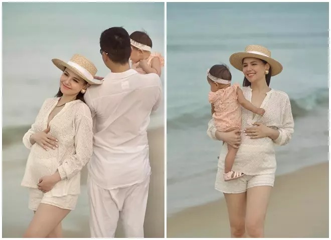 Tuy nhiên, nữ diễn viên không tỏ ra bận tâm về chuyện ngoại hình, thậm chí sẵn sàng đánh đổi khi tiếp tục mang thai lần 2. 