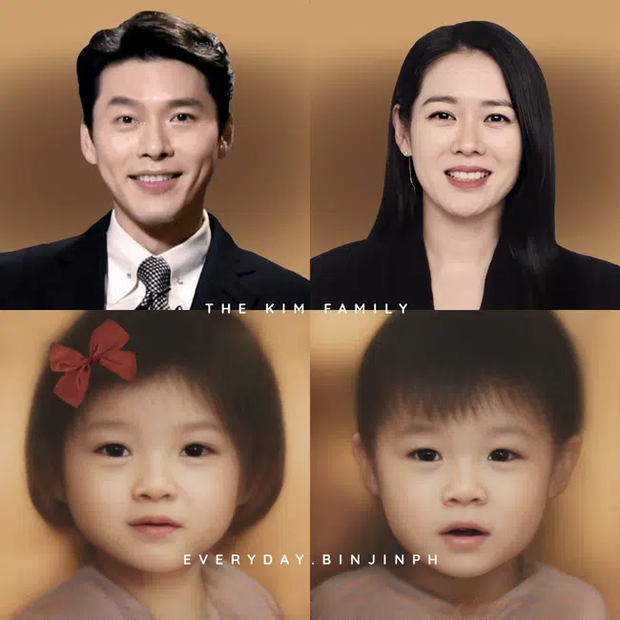 Gương mặt dự đoán của bé trai và bé gái tương lai của Hyun Bin - Son Ye Jin.