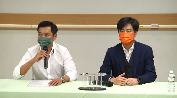 Em trai Lâm Chí Dĩnh trong buổi họp báo chiều 25/7