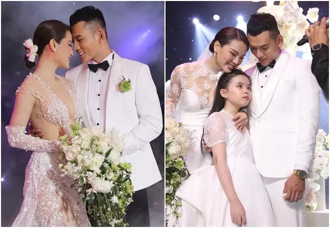 Tháng 4/2022, Phương Trinh Jolie - Lý Bình chính thức về chung nhà sau bằng đám cưới hoành tráng sau hơn 2 năm hẹn hò. Trong hôn lễ, Phương Trinh Jolie lần đầu công khai con gái - bé Mia. Ái nữ nhà Phương Trinh Jolie giữ vai trò đặc biệt là người đưa nhẫn cho cô dâu - chú rể.