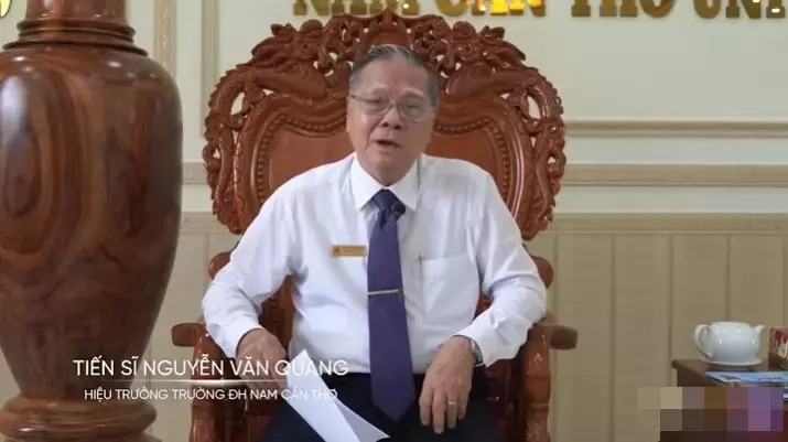 Hiệu trưởng Đại học Nam Cần Thơ - ông Nguyễn Văn Quang - nói về Kim Duyên.