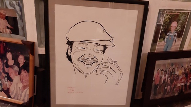 Bức ký hoạ do cố nhạc sĩ Trịnh Công Sơn vẽ Trần Tiến