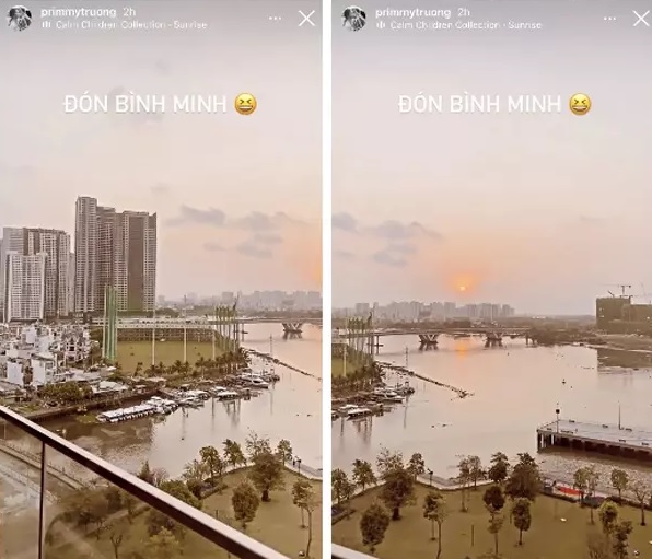 Đặc biệt, căn hộ của Phan Thành - Primmy Trương có view cực kỳ đẹp mắt. Ảnh: Instagram 