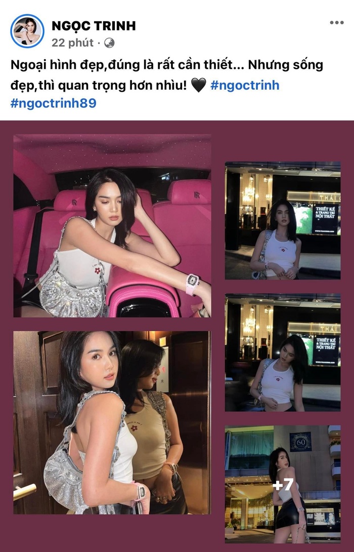 Ngọc Trinh đưa ra những triết lý sống từ những trải nghiệm cá nhân khiến dân tình gật gù tâm đắc.