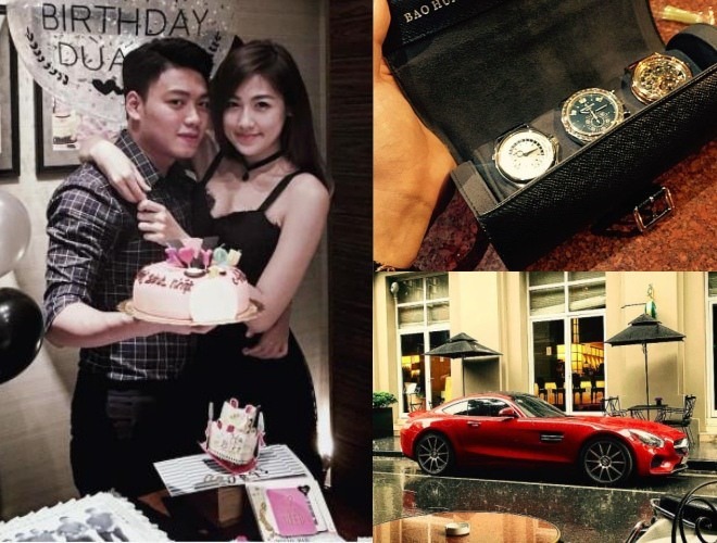 Điển trai, giàu có, thiếu gia Hà thành từng bị đồn hẹn hò với nhiều chân dài, trong đó có Á hậu Tú Anh.