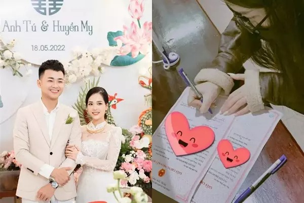 Cặp đôi chính thức nên duyên vợ chồng.