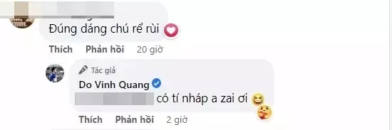 Dưới phần bình luận, một người bạn bất ngờ nhận xét thiếu gia nhà bầu Hiển: 