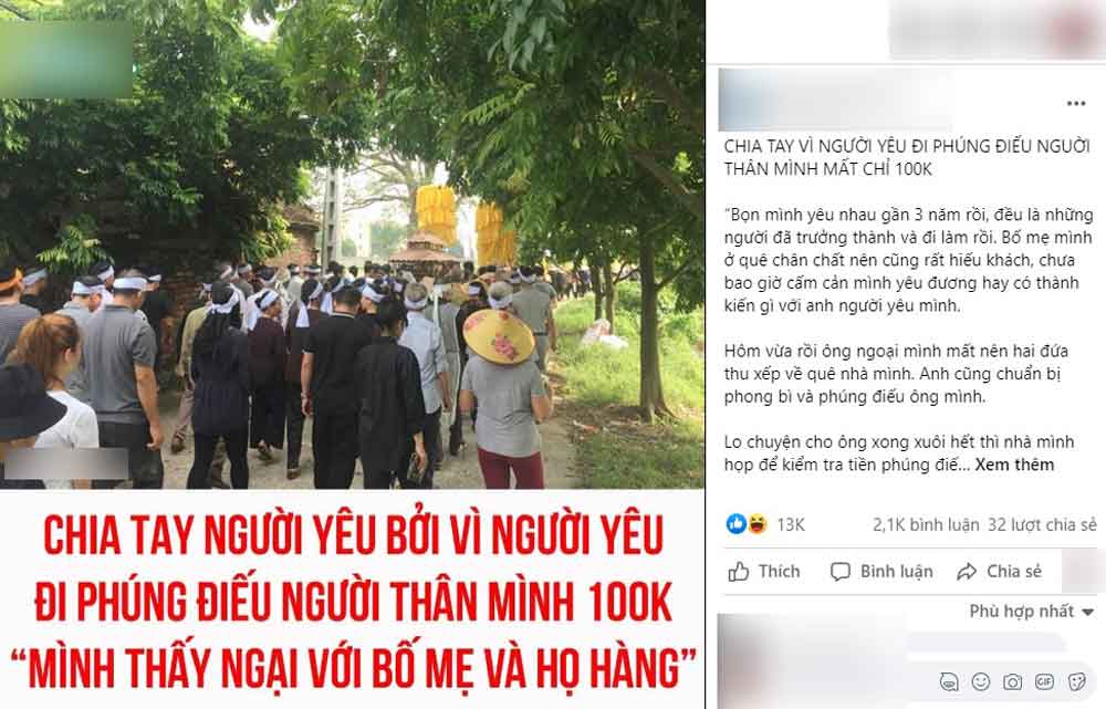  Bài viết hiện đang nhận được hàng chục nghìn lượt tương tác trên mạng xã hội. (Ảnh: H.)