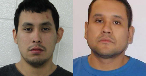 Hai nghi phạm Damien Sanderson và Myles Sanderson. Ảnh: Blackburn News