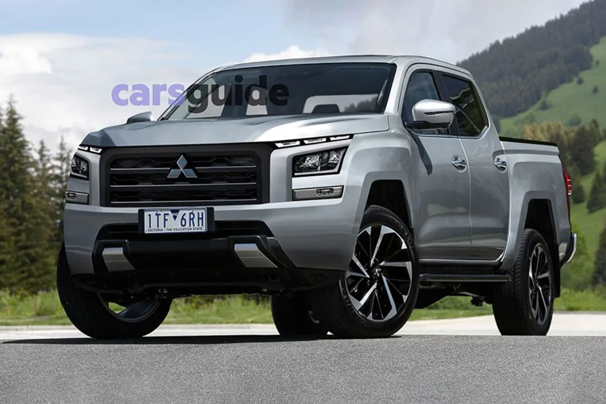 Hình ảnh dựng của chiếc Mitsubishi Triton thế hệ mới. (Ảnh: Carsguide)