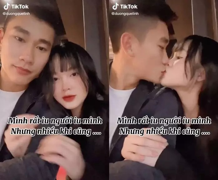 Trên kênh TikTok, nàng WAGs cũng thường xuyên chia sẻ những khoảnh khắc ngọt ngào bên bạn trai. Trong mắt Quế Linh, Nhâm Mạnh Dũng là chàng trai đảm đang, trưởng thành.