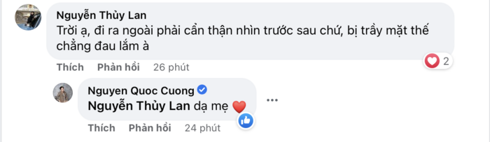 Mẹ vợ Cường Đô La lo lắng cho con rể.
